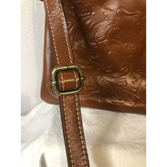 Patricia Nash Crossbody Leather New Unused Tooled Floral Florence - Picture 10 of 12